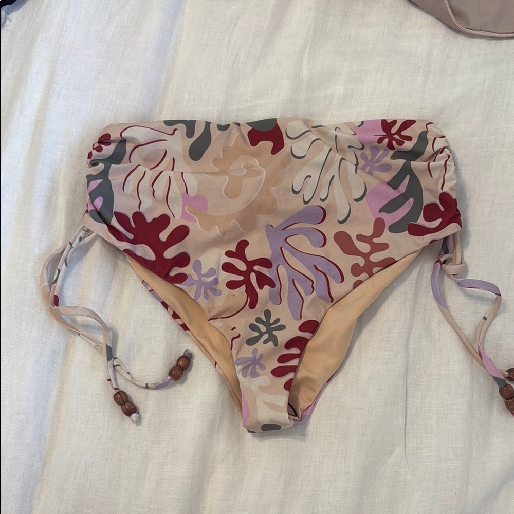 Beach Riot Multicolor High-Waisted Bikini Bottom + Top